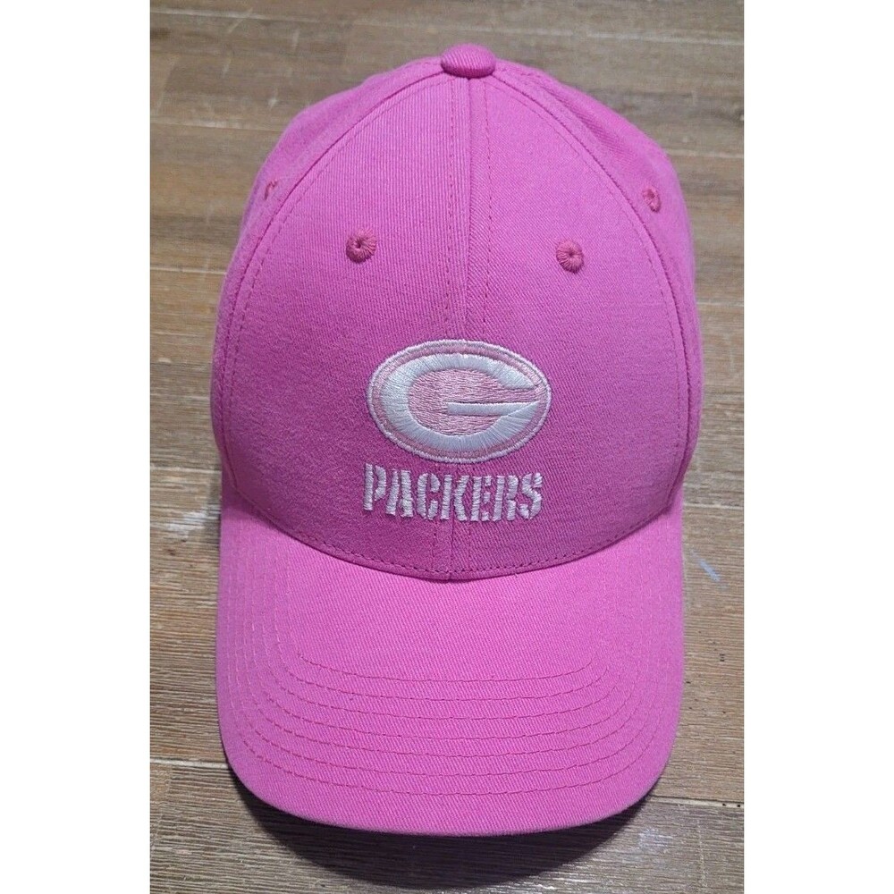 Green Bay Packers Pink Hat Official NFL Adjustable KIDS SIZE Football Cap Girls